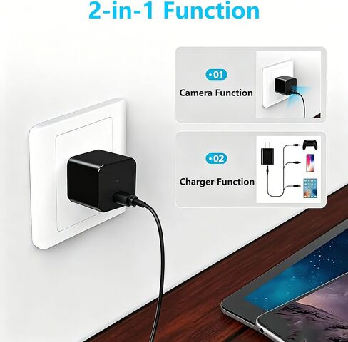 Mini Camera, 1080P HD Plug & Play Portable Surveillance Camera,No WiFi | Pet & Child Monitoring Camera, Supports Continuous/Motion Detection/Loop Recording, Ideal for Home & Office Surveillance in Kuwait