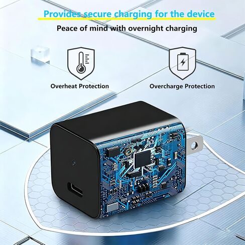 Mini Camera, 1080P HD Plug & Play Portable Surveillance Camera,No WiFi | Pet & Child Monitoring Camera, Supports Continuous/Motion Detection/Loop Recording, Ideal for Home & Office Surveillance in Kuwait