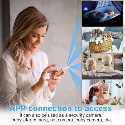 Mini Camera WiFi Security Camera Wireless Indoor Outdoor, 1080P HD Rechargeable Battery Powered Surveillance Camera ，Nanny cam， Smart Motion Detection，Micro Camera in Kuwait