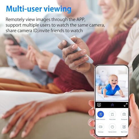 Mini Camera WiFi Security Camera Wireless Indoor Outdoor, 1080P HD Rechargeable Battery Powered Surveillance Camera ，Nanny cam， Smart Motion Detection，Micro Camera in Kuwait