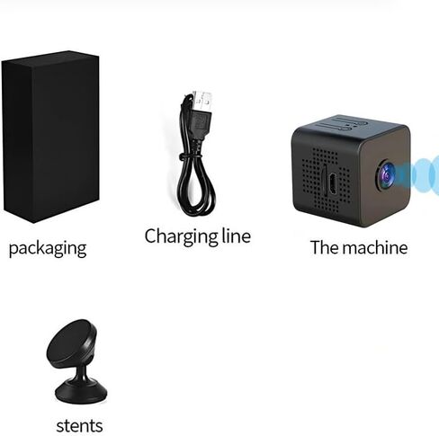 Mini Camera WiFi Security Camera Wireless Indoor Outdoor, 1080P HD Rechargeable Battery Powered Surveillance Camera ，Nanny cam， Smart Motion Detection，Micro Camera in Kuwait