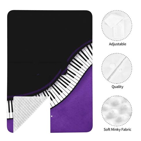 Piano Keys Baby Car Seat Cover & Breastfeeding Nursing Cover - Breathable Stretch Fabric Multi-Use Nursing Cover for Breastfeeding in Kuwait