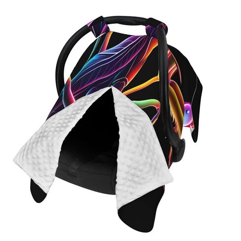 Praying Mantis Bug Baby Car Seat Cover & Breastfeeding Nursing Cover - Breathable Stretch Fabric Multi-Use Nursing Cover for Breastfeeding in Kuwait