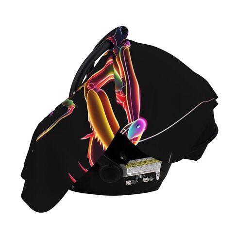 Praying Mantis Bug Baby Car Seat Cover & Breastfeeding Nursing Cover - Breathable Stretch Fabric Multi-Use Nursing Cover for Breastfeeding in Kuwait