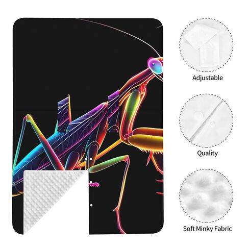 Praying Mantis Bug Baby Car Seat Cover & Breastfeeding Nursing Cover - Breathable Stretch Fabric Multi-Use Nursing Cover for Breastfeeding in Kuwait