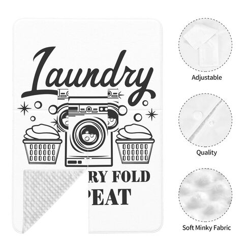Laundry Wash Dry Fold Repeat Baby Car Seat Cover & Breastfeeding Nursing Cover - Breathable Stretch Fabric Multi-Use Nursing Cover for Breastfeeding in Kuwait