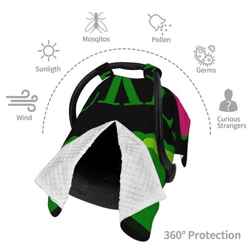 Love Pickles Baby Car Seat Cover & Breastfeeding Nursing Cover - Breathable Stretch Fabric Multi-Use Nursing Cover for Breastfeeding in Kuwait