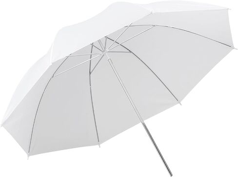 2 Pcs Soft Light Umbrella, 43 Inch Dia Collapsible Portable Photography Diffusion Umbrella, Fits Studio/Photo/Video/Shooting/Flash, White Translucent in Kuwait