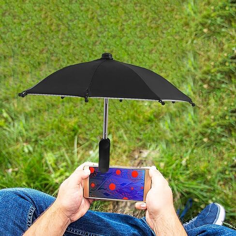 Phone Umbrella for Sun Cell Phone Umbrella Sun Blocker | Anti-Reflective Rainproof Cellphone Accessories for Travel Camping Outdoor Beach Pool Car in Kuwait