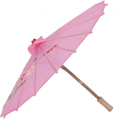 Oil Paper Umbrella Chinese Painted Parasol for Wedding Photography Party Decor Hand Paintable White 56 cm Canopy Wooden Ribs in Kuwait