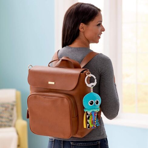 Lamaze Baby Sensory Clip-On Toy | Bright Colors, Contrasting Patterns, Sensory Textures, Clip-On For Strollers Carriers And Diaper Bags, On-The-Go Fun in Kuwait