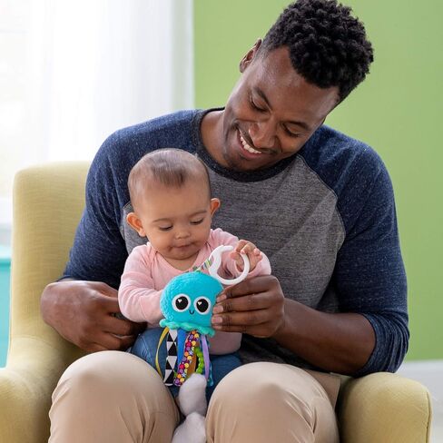 Lamaze Baby Sensory Clip-On Toy | Bright Colors, Contrasting Patterns, Sensory Textures, Clip-On For Strollers Carriers And Diaper Bags, On-The-Go Fun in Kuwait
