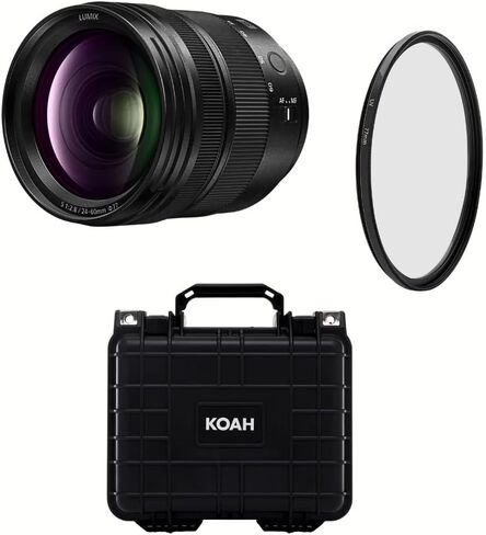 Panasonic LUMIX S Series 24-60mm F2.8 L-Mount Lens Bundle | Extend your zoom reach up to 187mm depending on the compatible, Focus ring doubles as a control ring for adjusting settings in Kuwait