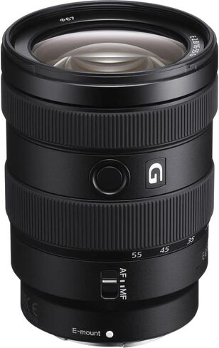Sony E 16-55mm f/2.8 G Lens Bundle | APS-C Standard Zoom with Constant f/2.8 Aperture, Advanced G Optics & Fast AF | Ideal for Travel & Events (SEL1655G) + Filter Kit + Case + Cap Keeper in Kuwait