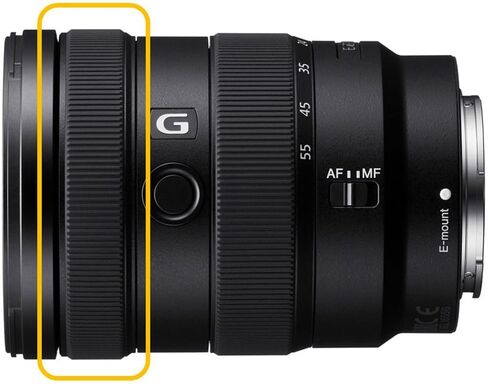 Sony E 16-55mm f/2.8 G Lens Bundle | APS-C Standard Zoom with Constant f/2.8 Aperture, Advanced G Optics & Fast AF | Ideal for Travel & Events (SEL1655G) + Filter Kit + Case + Cap Keeper in Kuwait
