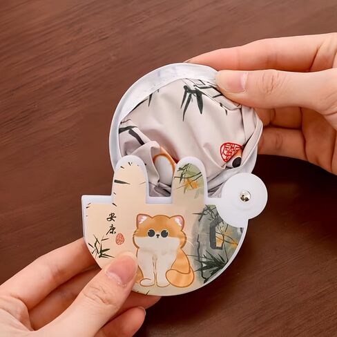Dog Mini Portable Foldable Reflector 7.8x7.8-2-in-1 Fan for Cooling, Sun Protection & Light Filler with Bag (Dog) in Kuwait