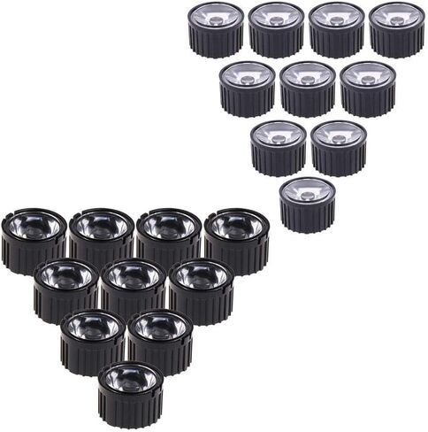 5/15/30/45/60/90/120 Degree Lens Reflector Collimator with Holder for 1-5W LED 10 Pieces Multipurposer LED Lens Lens with Black Bracket in Kuwait