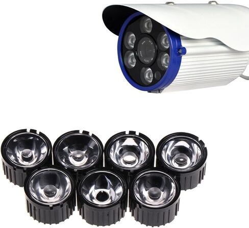 5/15/30/45/60/90/120 Degree Lens Reflector Collimator with Holder for 1-5W LED 10 Pieces Multipurposer LED Lens Lens with Black Bracket in Kuwait