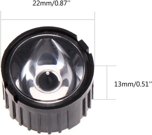 5/15/30/45/60/90/120 Degree Lens Reflector Collimator with Holder for 1-5W LED 10 Pieces Multipurposer LED Lens Lens with Black Bracket in Kuwait