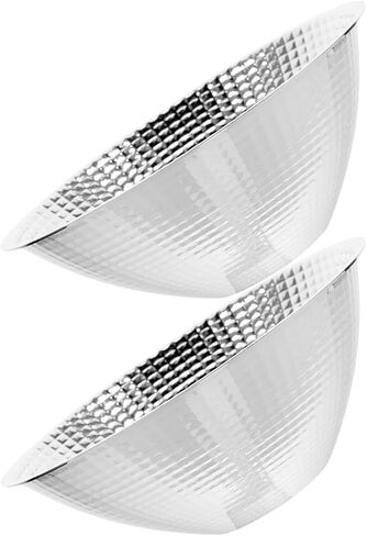 PRETYZOOM 2pcs Aluminum LED Light Reflector Cup for Flashlight Spotlight Covers Precision Light Control and Optimized Thermal Management, Silver Lampshade Accessories for Outdoor Camping in Kuwait
