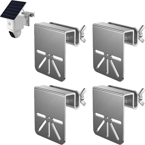 3 Pack Gutter Mount Bracket Compatible with Eufy Solocam S340/E30, No Drill Installation, Stainless Steel Gutter Mount for Security Camera, Security Camera Holder in Kuwait