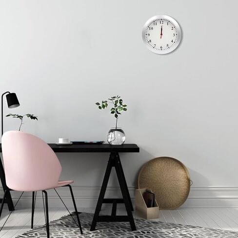Wireless Security Camera Clock 1080P Secret Camera-No Sound | WiFi Security Camera Wall Clock Nanny Cam with Motion Detection Alarm/Remote View, Indoor Covert Security Camera Surveillance in Kuwait