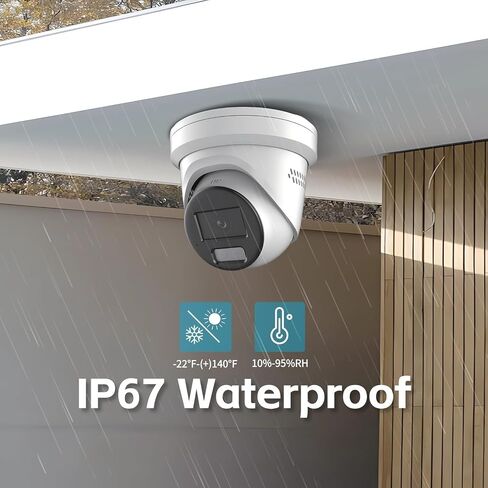 DS-2CD2387G2-LSU/SL 4K POE IP Turret Dome Camera 2.8MM Lens Ⲏіkconnect | 8MP Color-Vu Strobe Light & Audible Warning 130dB WDR H.265+ Two Way Audio Human/Vehicle Detection in Kuwait