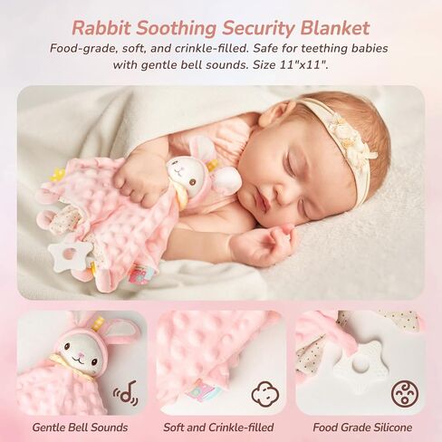 Strawberry Fairy 10 PCS Baby Gift Set for Girls, Newborn Essentials Stuff Baby Girl Gifts, Baby Girl Gift Basket, Gender Reveal Gifts Basket with Rattle Swaddle Blanket in Kuwait