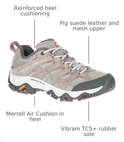 Merrell womens Moab 3 Hiking Shoe, Falcon, 7 Wide US in Kuwait