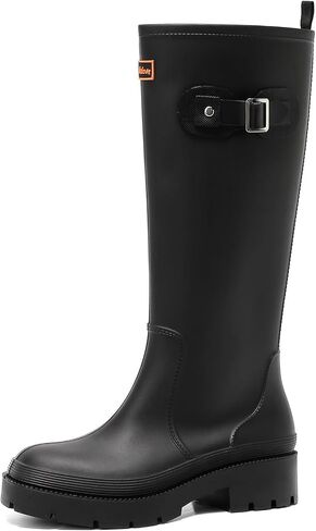 Women's Rain Boots Knee High Rubber Boots Waterproof Anti-Slip Tall wide calf Garden Boots Insulated Work Water Shoes Fishing Outdoor in Kuwait