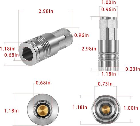 S-1815 G-Style Air Coupler, 1/2" FNPT Quick Connect Coupler, Steel Air Fitting Couplers, Pack of 5 in Kuwait
