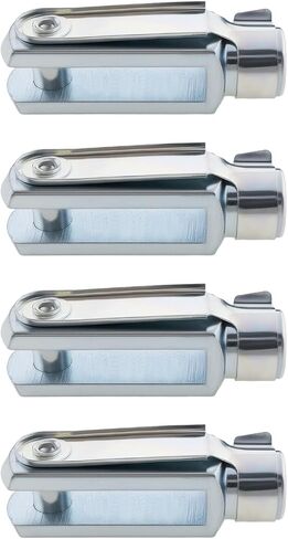 4Pcs M6 Clevis Fork Long with Spring Pin Right Hand Thread Air Cylinder Rod Clevis End Female Thread Y Connector 43mm Length in Kuwait