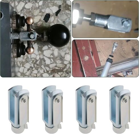 4Pcs M6 Clevis Fork Long with Spring Pin Right Hand Thread Air Cylinder Rod Clevis End Female Thread Y Connector 43mm Length in Kuwait