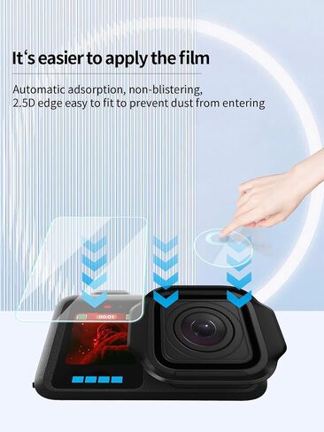 Tempered Glass Screen Protector for GoPro Mission 1/1 PRO, 2 Set | Anti-Scratch 9H Hardness Tempered Glass Flim,Touch Sensitive Edges Bubble Free Easy to Install,HD Clear. in Kuwait