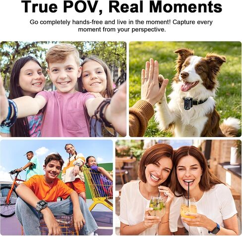 UYIKOO Mini Body Action Camera with Charging Case, FHD 2K, 64GB Thumb Size Small POV Camera with WiFi, 360min Runtime, Tiny Wearable Magnetic Camcorder for Work Vlogging Travel Pet Cycling in Kuwait