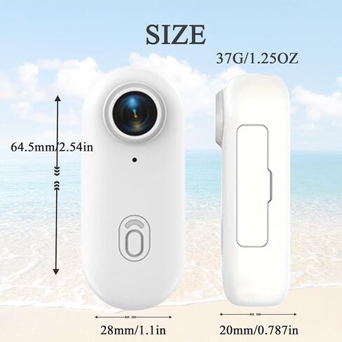 Mini 120° 4k Camera for Recording, HD 1080p/4k Mini POV Pro Body Camera, Wearable Adventure Action Body Cam with Audio Video, Thumb Sports Cameras, for Vlogging Cycling Diving (Black, 4K) in Kuwait