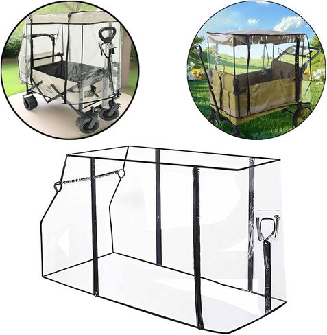 Universal Waterproof Wagon Rain Cover Foldable PVC Resistant Canopy Cart in Kuwait
