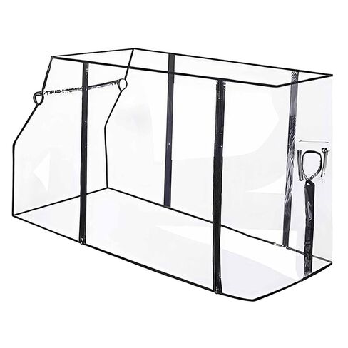 Wagon Rain Cover Transparent Foldable Waterproof Canopy Universal Windproof Cart Accessories Stroller Trolley Quick Install Suitable for Garden Use in Kuwait