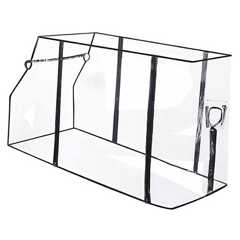 Wagon Rain Cover Transparent Foldable Waterproof Canopy Universal Windproof Cart Accessories Stroller Trolley Quick Install Suitable for Garden Use in Kuwait