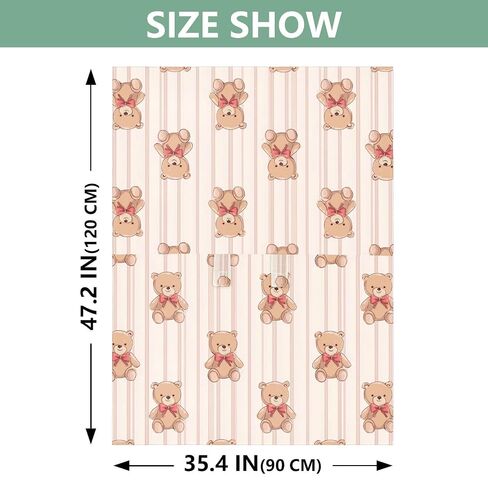 Car Seat Cover for Baby Striped Bear Pattern Car Seat Canopy Lightweight Canopy for Sun Protection Carseat Covers for Boys Girls in Kuwait