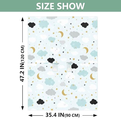 Car Seat Cover for Baby Blue Cloud Moon Star Pattern Car Seat Canopy Lightweight Canopy for Sun Protection Carseat Covers for Boys Girls in Kuwait