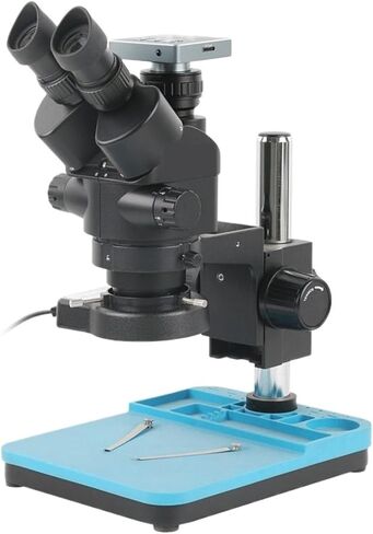 USB Microscope, 7-45X Cofocal Stereo Microscope with 4K 8.3MP Digital Industrial Camera and 0.5X/2X Objectives in Kuwait