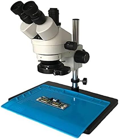 Big Boom Table 7-45X Simul Focal Trinocular Stereo Microscope 56 Adjustable led Lights sourcing Smartphone IC Board Repair mat in Kuwait