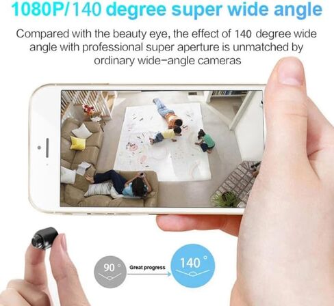New Camera Wireless 1080P Night Vision Cam Surveillance Security Video Motion Detect Camcorder Mini Cam Monitor Smart Home in Kuwait