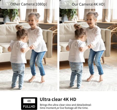 4K Mini Wireless Camera 2026 HD Camera Small Home Security WiFi Micro Nanny Cam with Motion Detection,Cloud & SD Storage,Night Vision,Wide Angle Tiny Cameras for Home Baby Pet Office Indoor Outdoor in Kuwait