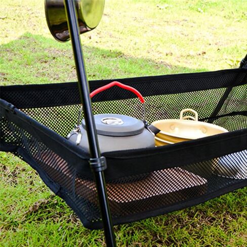 Under Table Storage Bag, Desk Storage Mesh Bag Storage Bag for Camping Tripod Rack in Kuwait