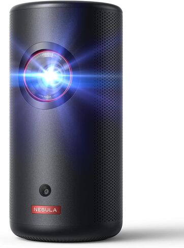 NEBULA Capsule 3 Portable Projector, Netflix-Certified | 2.5H Battery, Google TV, 1080p, Wi-Fi, 120" Display, Dolby Digital Sound, Smart and Portable for Any Space in Kuwait