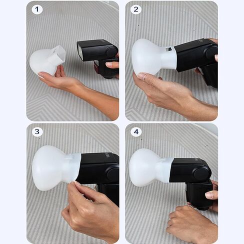Premium Silicone Softbox Flashlight Cap for V860 Flashlight Light Enhances Lighting with Gentle Diffusion Effect Silicone Diffuser in Kuwait