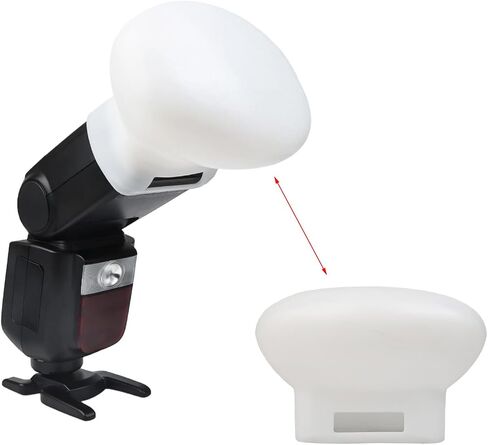 Premium Silicone Softbox Flashlight Cap for V860 Flashlight Light Enhances Lighting with Gentle Diffusion Effect Silicone Diffuser in Kuwait