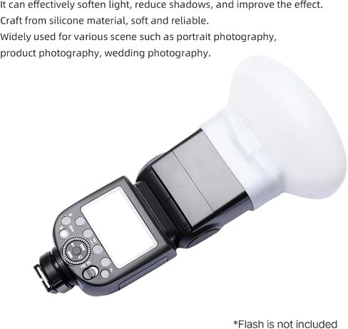 Comfortable Foldable Silicone Flash Diffuser Softbox for V860 V850 TT685 TT600 Flash in Kuwait